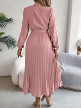 Elorah | Women’s Long-Sleeve Pleated Midi Dress