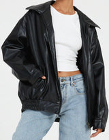 Sybil | Women’s Loose Leather Jacket