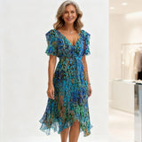 Elaine | Women’s Floral Midi Dress