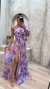 Whiney | Women’s One-Shoulder Floral Dress