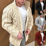Hawt | Men’s Cable-Knit Wool-Blend Cardigan