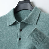 Cassiano | Men’s Cashmere Long-Sleeve Polo