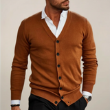 Alvier | Men’s V-Neck Button-Up Cardigan