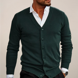 Alvier | Men’s V-Neck Button-Up Cardigan