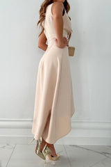 Amira | Women’s Sleeveless Wrap Maxi Dress