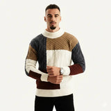 Apollo | Men’s Crewneck Patchwork Sweater