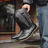 Arvian | Men’s Embroidered Mid-Calf Boots
