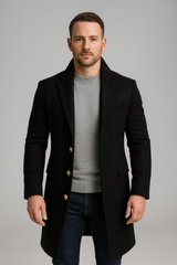 Astron | Men’s Single-Breasted Long Coat