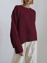 Rienah | Women’s Oversized Crewneck Knit Sweater