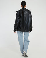 Sybil | Women’s Loose Leather Jacket