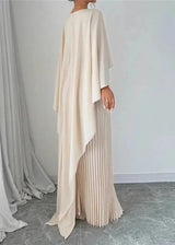 Aralisse | Women’s Pleated Batwing Sleeve Maxi Dress