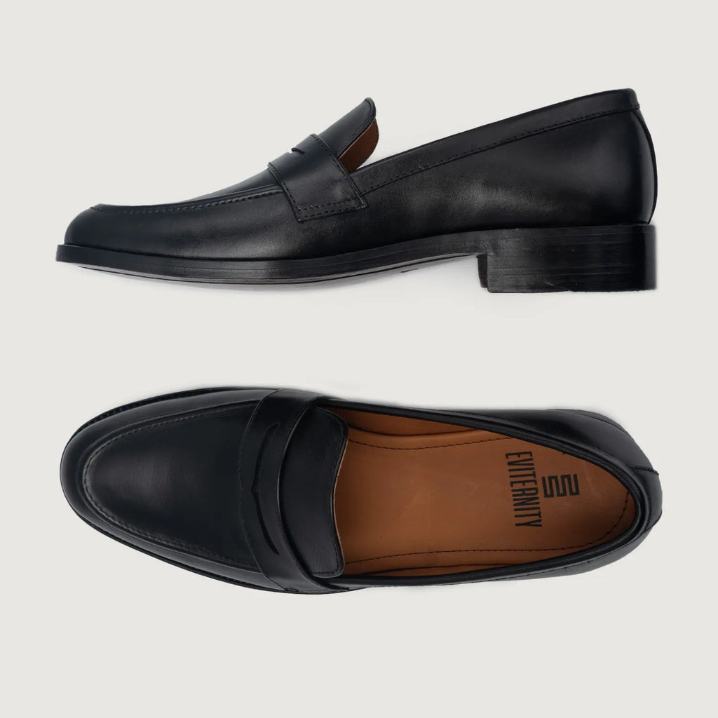 Black Leather Loafers for Women | Premium Comfort Footwear 2