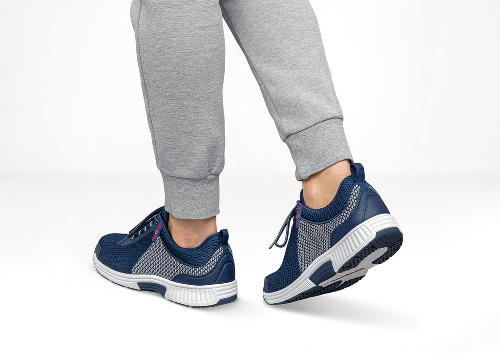 Blue Comfort Sneakers with Ortho-Cushion™ System for Walking Ease 1
