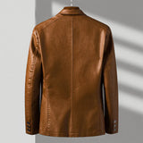 Caleb | Men’s Premium Leather Blazer Jacket