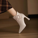 Camila | Women’s Sculptural Vegan Leather Ankle Boots