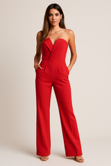 Carmeni | Women’s Tailored Wide-Leg Jumpsuit