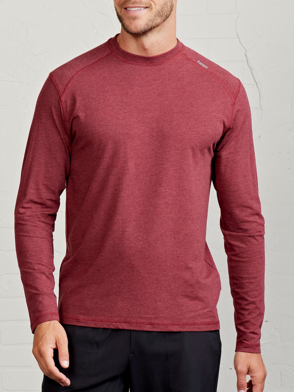 Carrollton Long Sleeve Gym Top for Men | Moisture-Wicking Activewear T-Shirt in Black, Navy, Grey 0