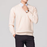 Casharo | Men’s Luxury Cashmere V-Neck Sweater