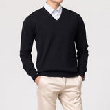 Casharo | Men’s Luxury Cashmere V-Neck Sweater