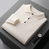 Cassiano | Men’s Cashmere Long-Sleeve Polo