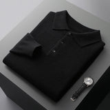 Cassiano | Men’s Cashmere Long-Sleeve Polo