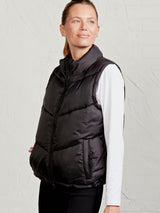Chic Power Puffer Vest for Women in Recycled Nylon | Stylish Layering Gilet
