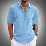 Chinio | Men’s Linen Blend Polo Shirt