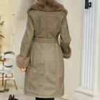 Christine | Plush Winter Coat for Women in Elegant Brown 2