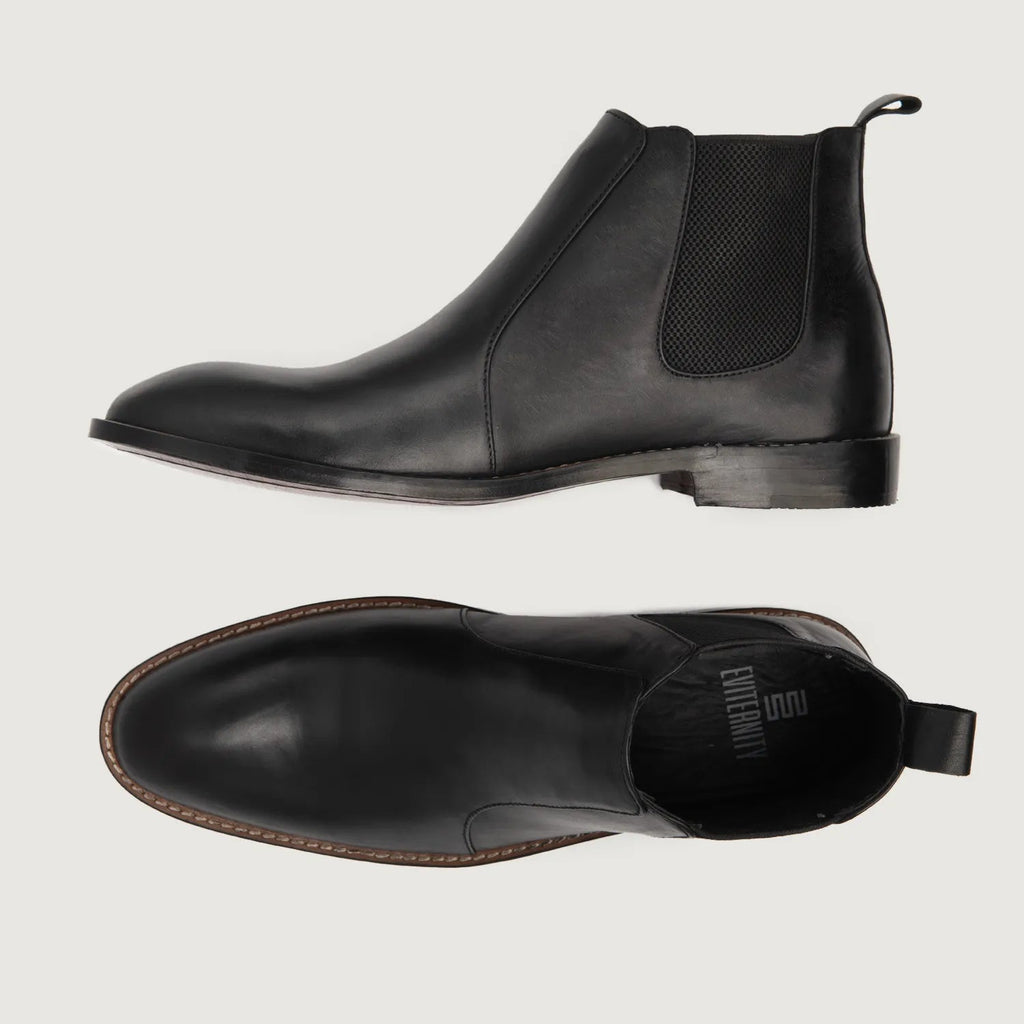 Clarkson Black Chelsea Boots for Men in Full Grain Leather - Stylish & Comfortable Footwear 2