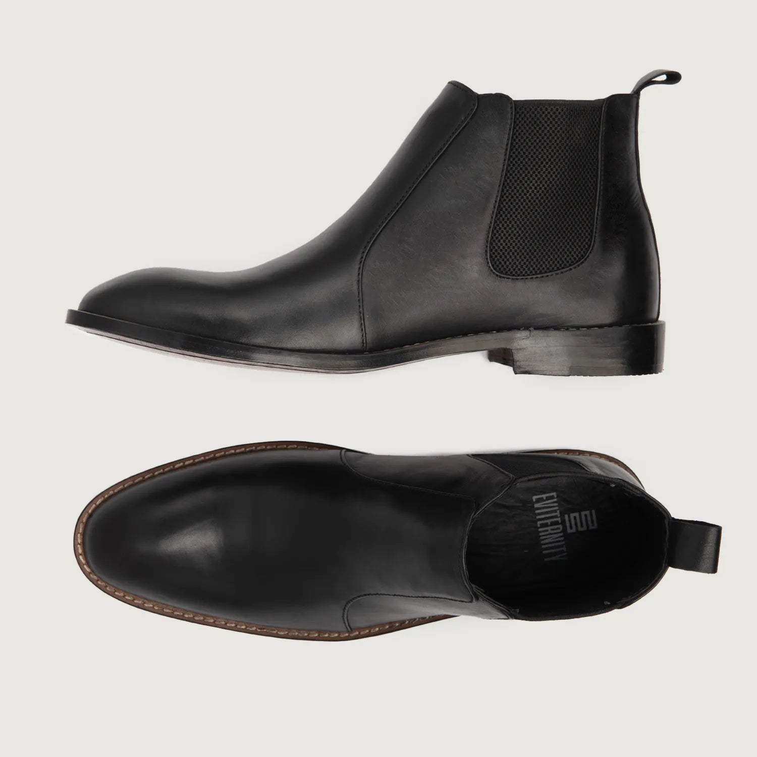 Clarkson Black Chelsea Boots for Men in Full Grain Leather - Stylish & Comfortable Footwear 2