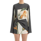Constance | Women’s Silk Crepe Floral Mini Dress