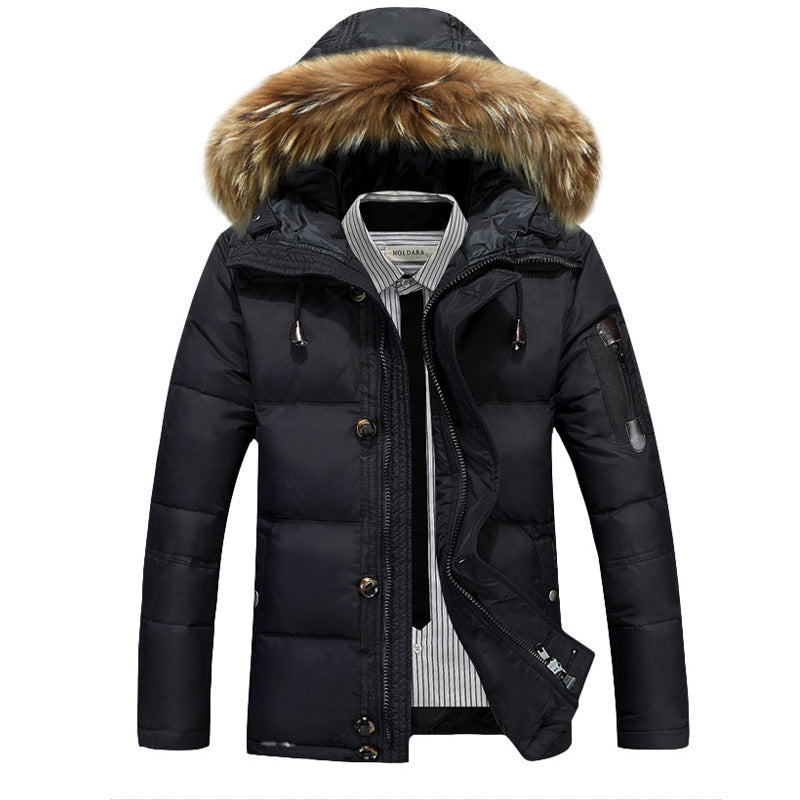Daan | Men's Insulated Winter Coat with Faux Fur Collar for Stylish Warmth 0