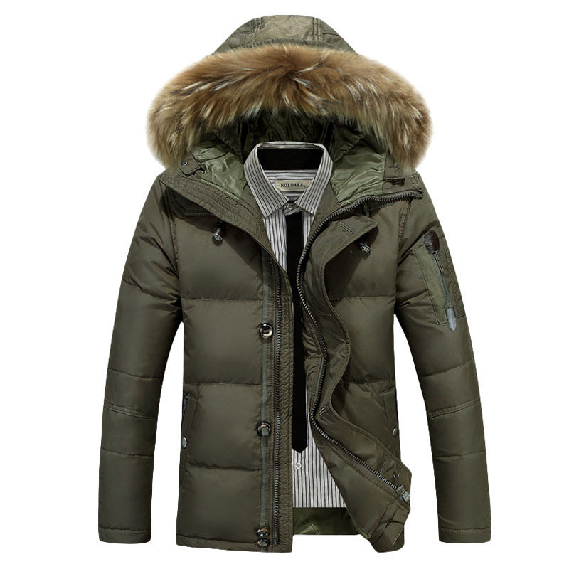 Daan | Men's Insulated Winter Coat with Faux Fur Collar for Stylish Warmth 2