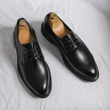 Darian | Men’s High-Shine Black Derby Shoes