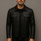 Delviera | Men’s Premium Rider Leather Jacket