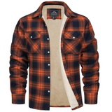 Derick | Men’s Plaid Sherpa-Lined Shirt Jacket