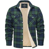 Derick | Men’s Plaid Sherpa-Lined Shirt Jacket