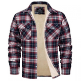 Derick | Men’s Plaid Sherpa-Lined Shirt Jacket