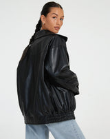 Sybil | Women’s Loose Leather Jacket