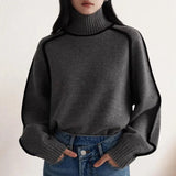 Elizee | Women’s Premium Knit Turtleneck Sweater