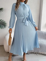 Elorah | Women’s Long-Sleeve Pleated Midi Dress