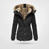 Freya | Women's Black Puffer Winter Parka Jacket for Ultimate Warmth and Style 0
