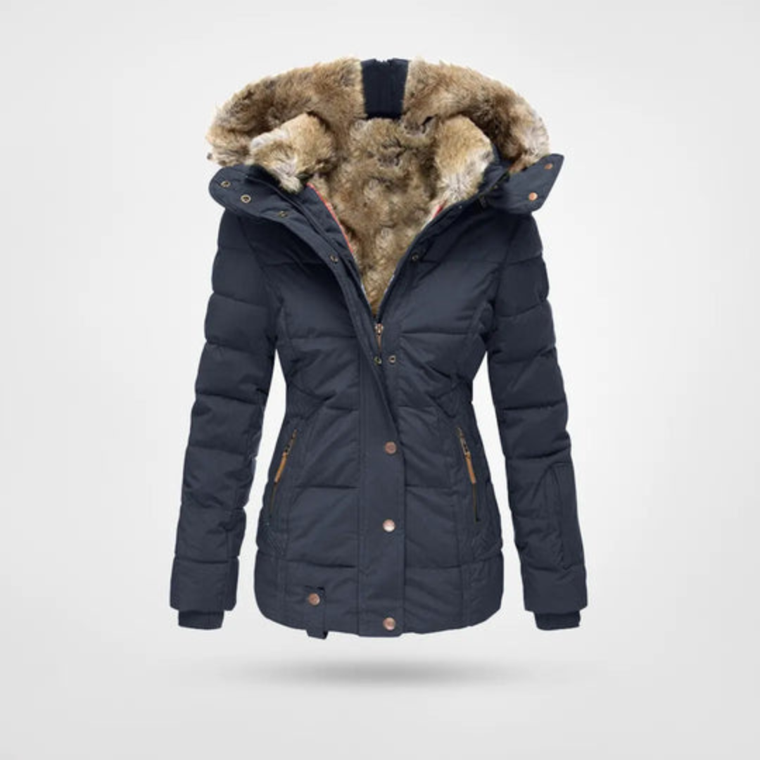 Freya | Women's Black Puffer Winter Parka Jacket for Ultimate Warmth and Style 2