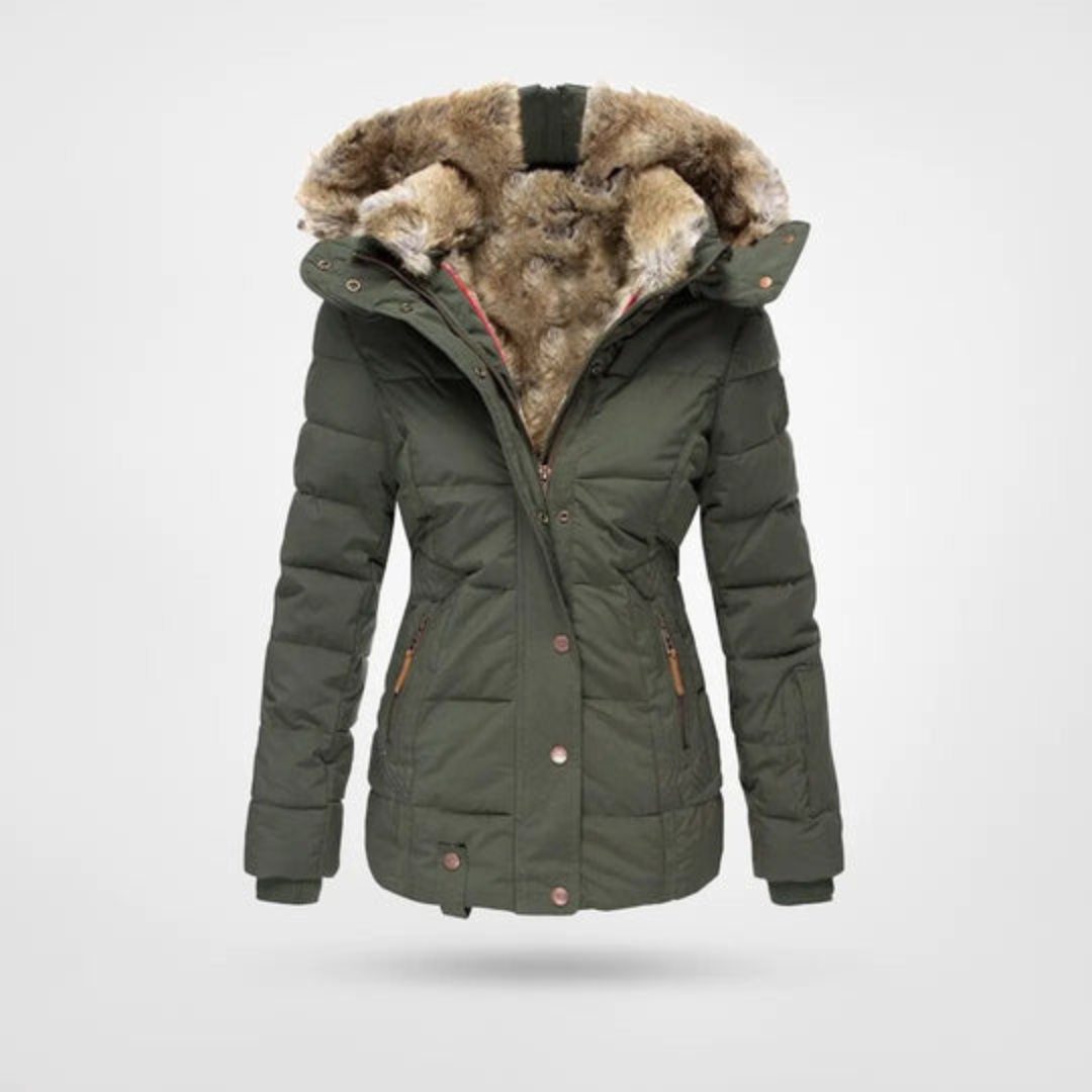 Freya | Women's Black Puffer Winter Parka Jacket for Ultimate Warmth and Style 4