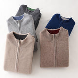 Binnie | Men’s Luxury Cashmere Zip-Up Jacket