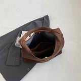 Veloura | Minimalist Suede Hobo Shoulder Bag