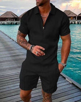 Isagani | Men’s Luxury Two-Piece Polo & Tailored Shorts Set