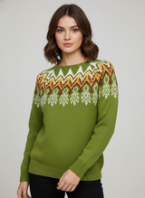 Kiara | Women’s Relaxed Fit Fair Isle Knit Sweater