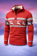 Krich | Men’s Fair Isle Half-Zip Sweater