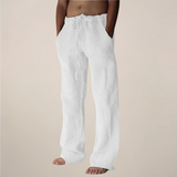 Lazaro | Men’s Relaxed Fit Linen Blend Trousers